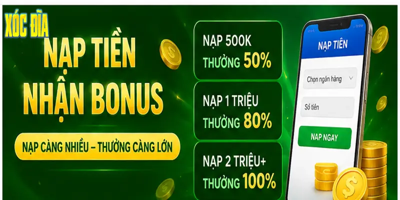 Nạp Tiền Nhận Bonus Xóc Đĩa Hấp Dẫn